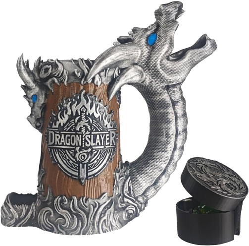 Dragon Slayer Dice Roller Mug